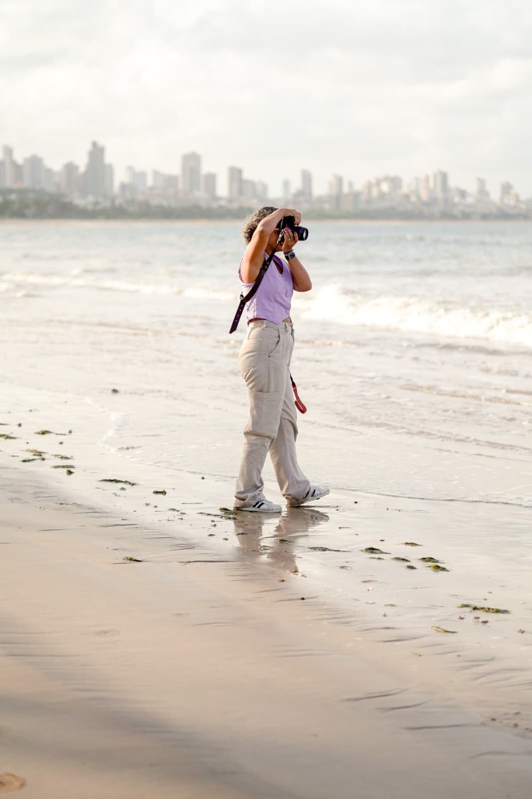 Retrato profissional da fotógrafa Lu Cabral